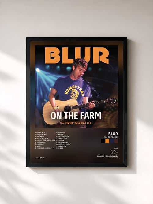 Blur · On The Farm — Affiche encadrée