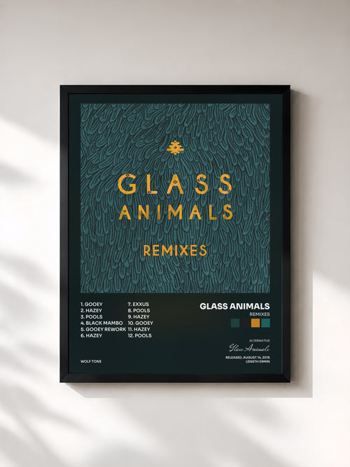 Glass Animals · Remixes — Affiche encadrée