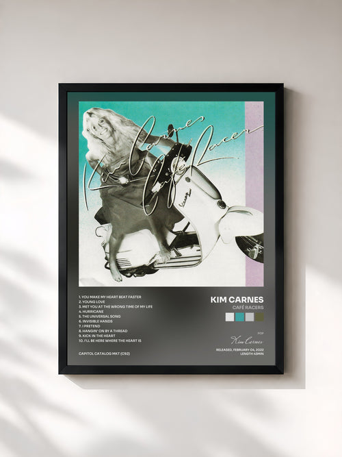 Kim Carnes · Café Racers — Affiche encadrée