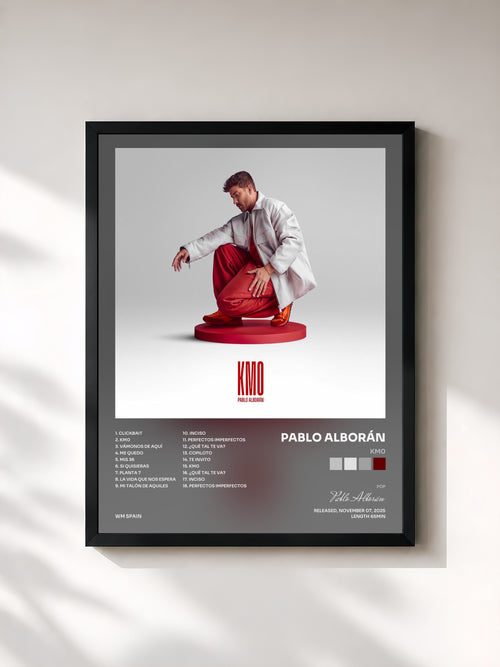 Pablo Alborán · KM0 — Framed art print