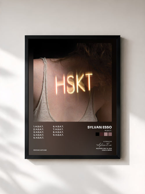 Sylvan Esso · H.S.K.T. — Affiche encadrée