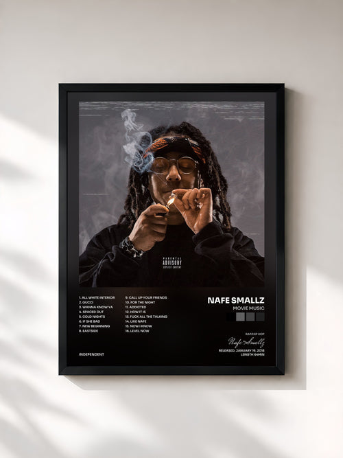 Nafe Smallz · Movie Music — Affiche encadrée