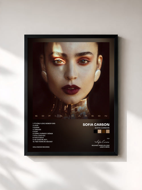 Sofia Carson · Sofia Carson — Affiche encadrée