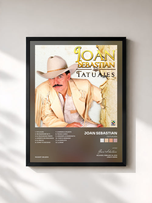 Joan Sebastian · Tatuajes — Affiche encadrée