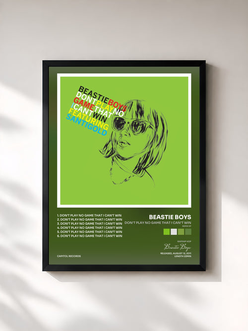 Beastie Boys · Don't Play No Game That I Can't Win (Remix EP) — Affiche encadrée