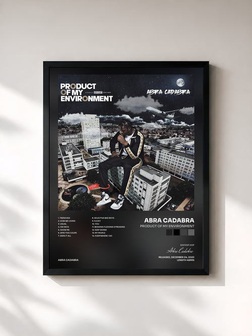 Abra Cadabra · Product of My Environment — Affiche encadrée