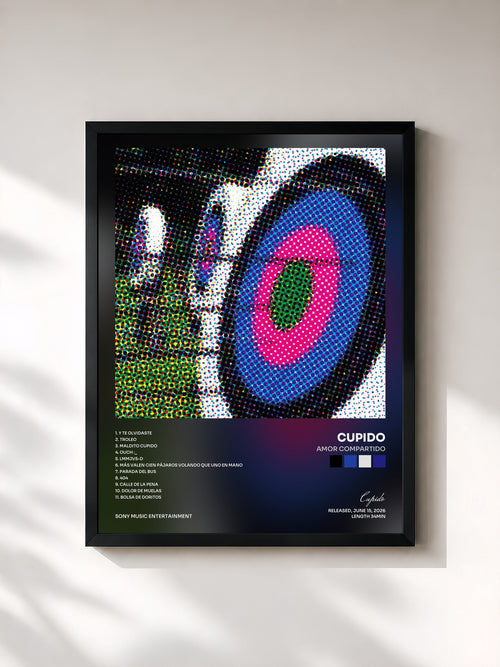 Cupido · Amor Compartido — Affiche encadrée