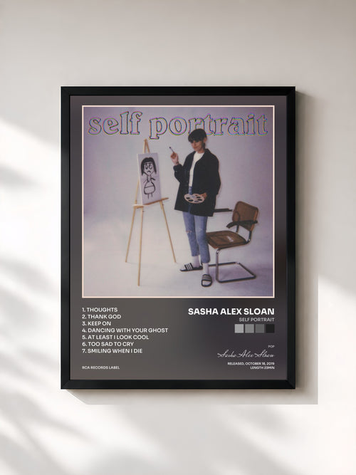 Sasha Alex Sloan · Self Portrait — Affiche encadrée