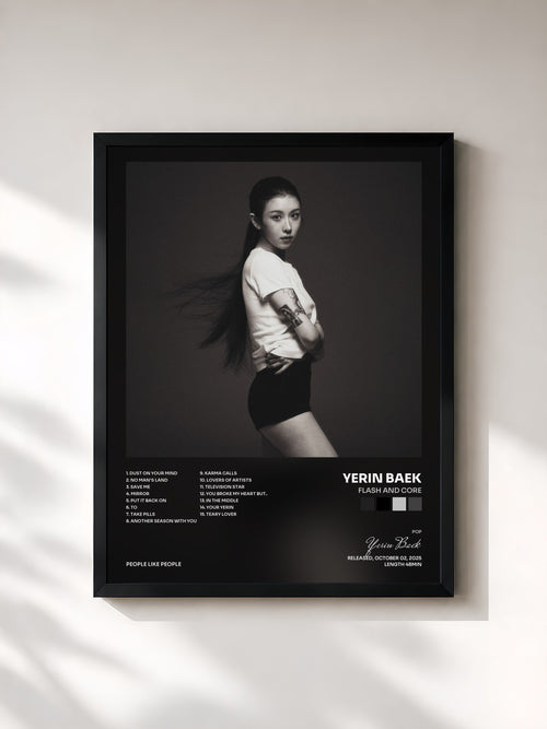 Yerin Baek · Flash and Core — Affiche encadrée