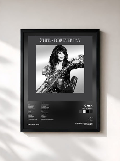 Cher · Forever Fan — Affiche encadrée