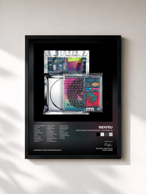 Nekfeu · Les étoiles vagabondes : expansion — Affiche encadrée