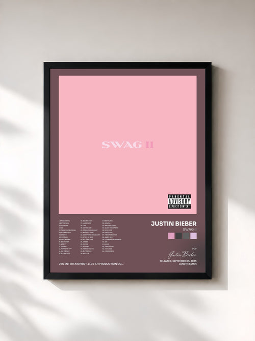 Justin Bieber · SWAG II — Affiche encadrée