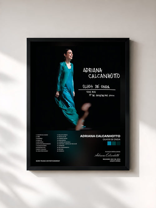 Adriana Calcanhotto · Olhos de Onda — Affiche encadrée