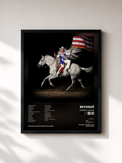 Beyoncé · COWBOY CARTER — Affiche encadrée