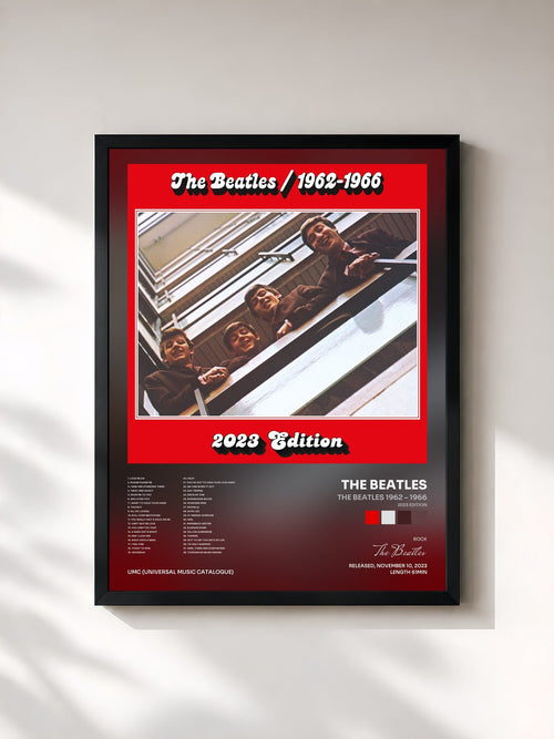 The Beatles · The Beatles 1962 – 1966 (2023 Edition) — Affiche encadrée
