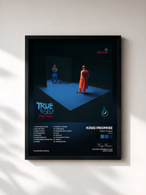 King Promise · True To Self (Deluxe) — Affiche encadrée