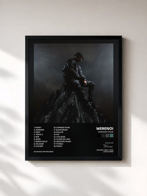 Werenoi · Diamant Noir — Affiche encadrée