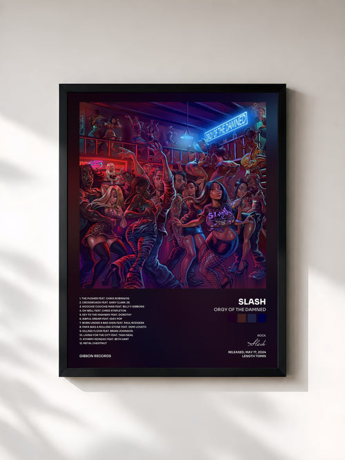 Slash · Orgy of the Damned — Affiche encadrée
