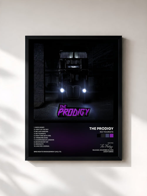 The Prodigy · No Tourists — Affiche encadrée
