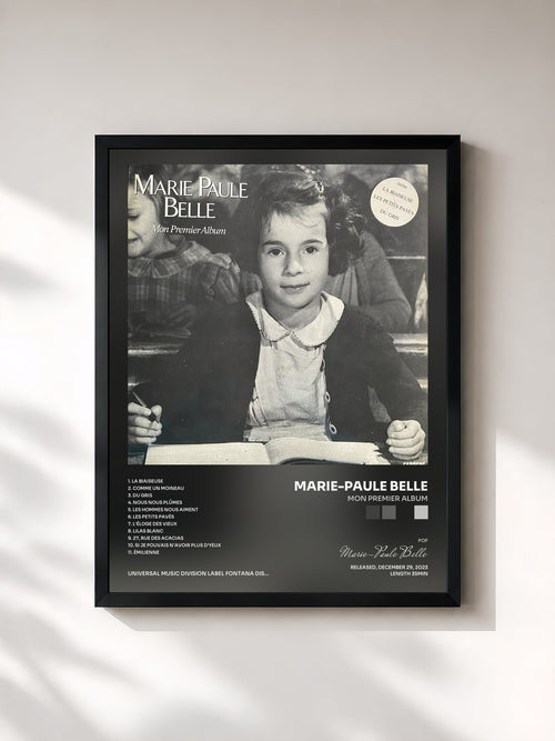 Marie-Paule Belle · Mon premier album — Affiche encadrée