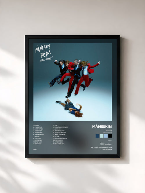 Måneskin · RUSH! (ARE U COMING?) — Affiche encadrée