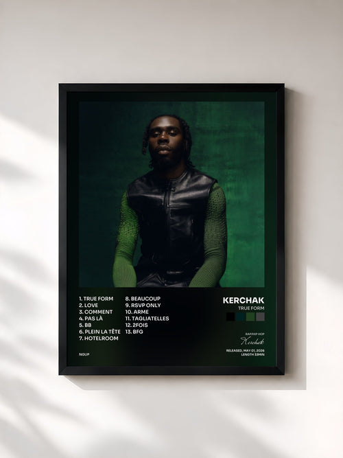 Kerchak · TRUE FORM — Affiche encadrée