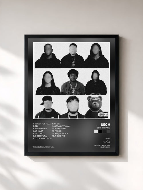 Sech · SECHO GANG — Affiche encadrée