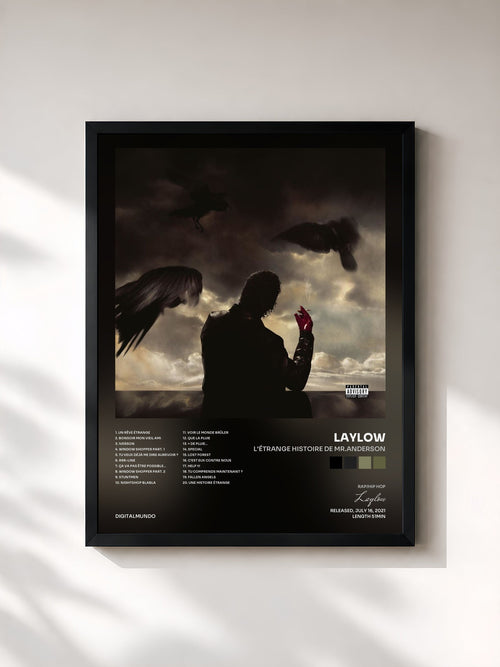 Laylow · L'Étrange Histoire de Mr.Anderson — Affiche encadrée