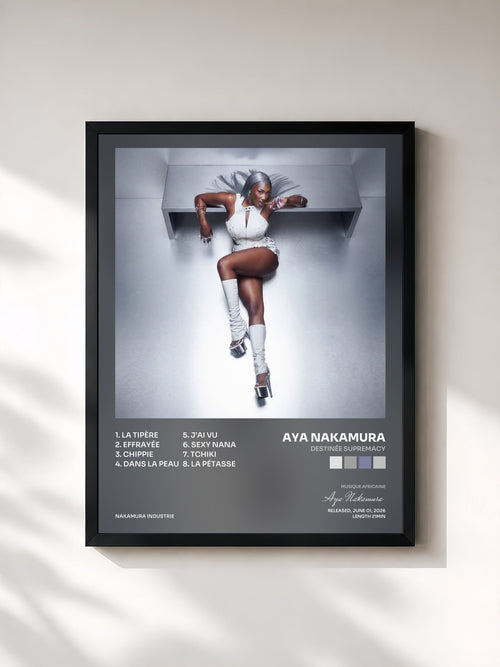 Aya Nakamura · Destinée Supremacy — Affiche encadrée