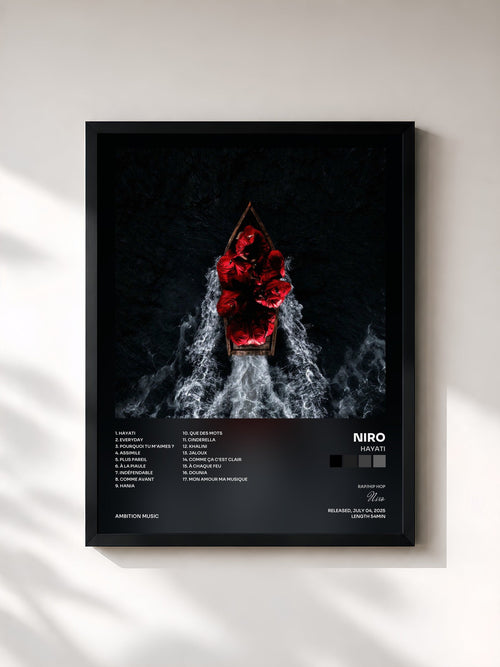 Niro · HAYATI — Affiche encadrée