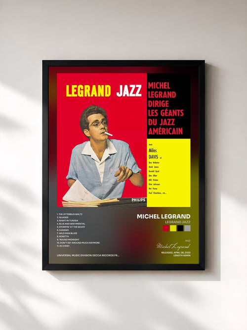 Michel Legrand · Legrand Jazz — Affiche encadrée