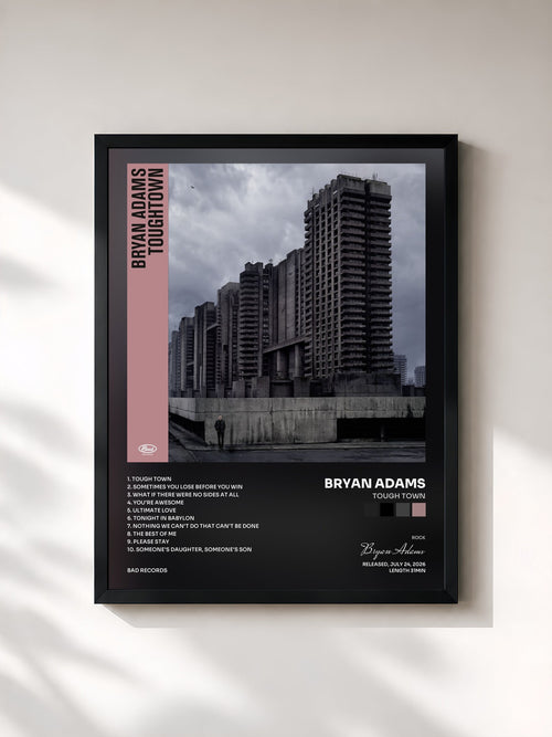 Bryan Adams · Tough Town — Gerahmter Kunstdruck