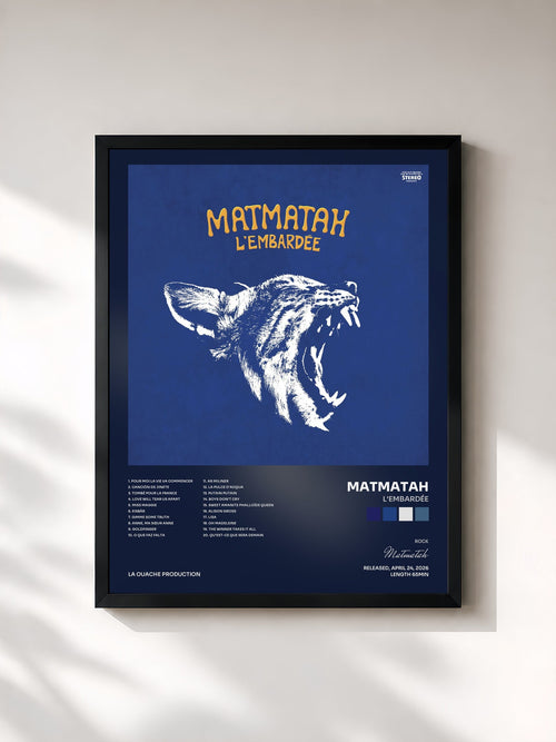 Matmatah · L'embardée — Affiche encadrée