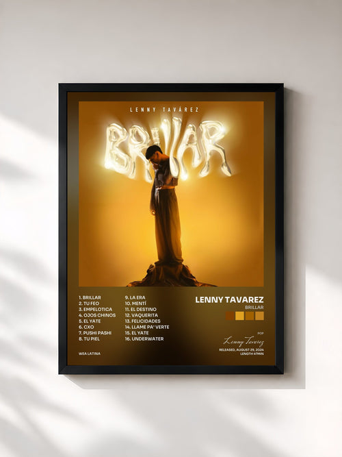 Lenny Tavarez · BRILLAR — Affiche encadrée