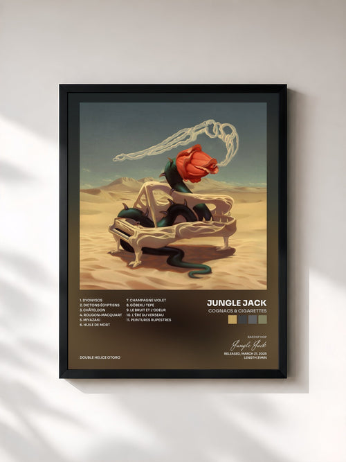 Jungle Jack · Cognacs & Cigarettes — Gerahmter Kunstdruck