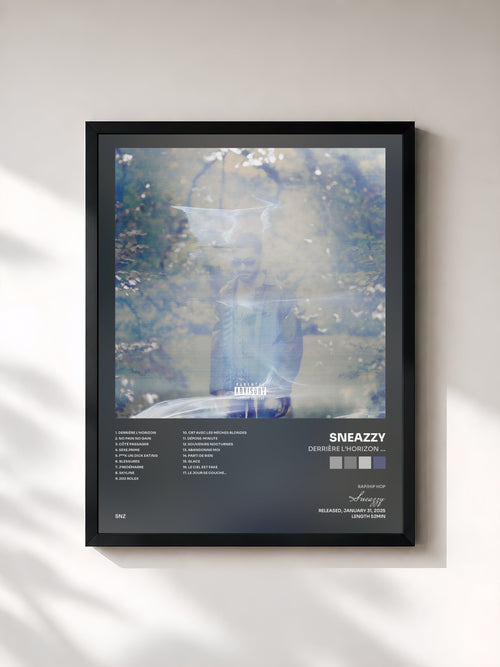 Sneazzy · DERRIÈRE L’HORIZON … — Gerahmter Kunstdruck