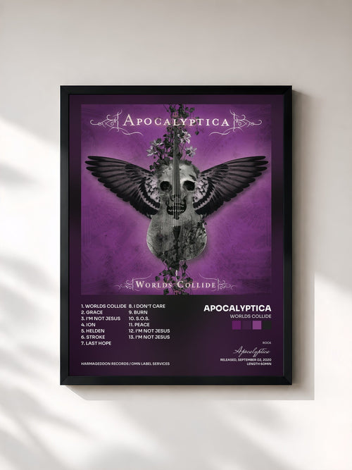 Apocalyptica · Worlds Collide — Gerahmter Kunstdruck