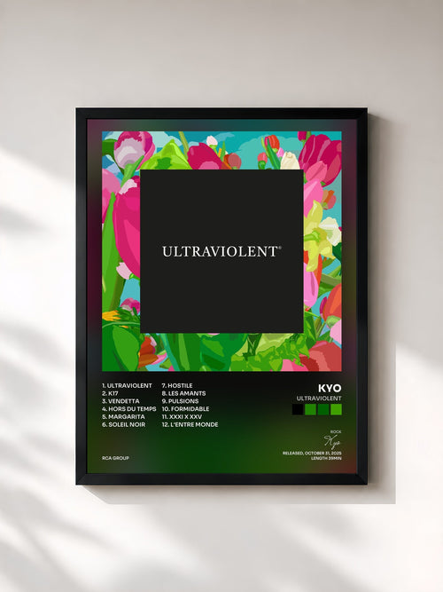 Kyo · ULTRAVIOLENT — Affiche encadrée
