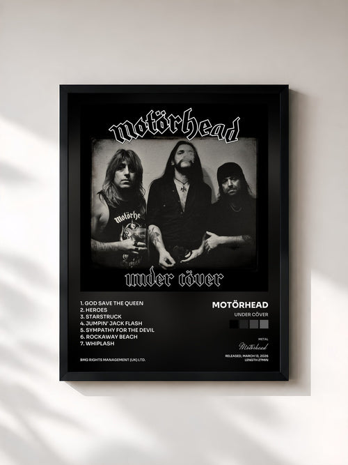 Motörhead · Under Cöver — Affiche encadrée
