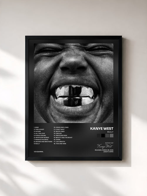 Kanye West · BULLY — Affiche encadrée