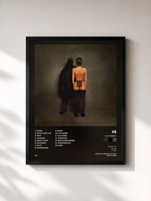 ¥$ · VULTURES 1 — Affiche encadrée