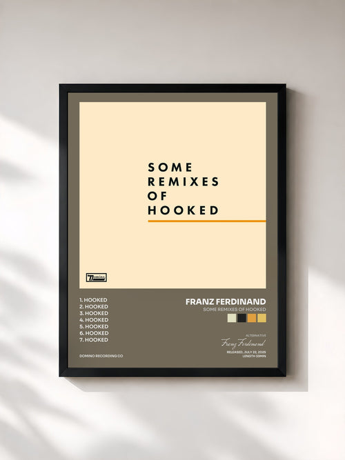 Franz Ferdinand · Some Remixes of Hooked — Affiche encadrée