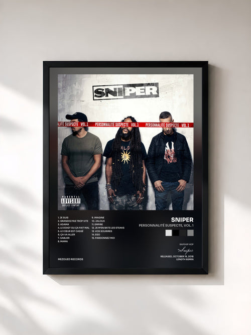 Sniper · Personnalité suspecte, vol. 1 — Framed art print