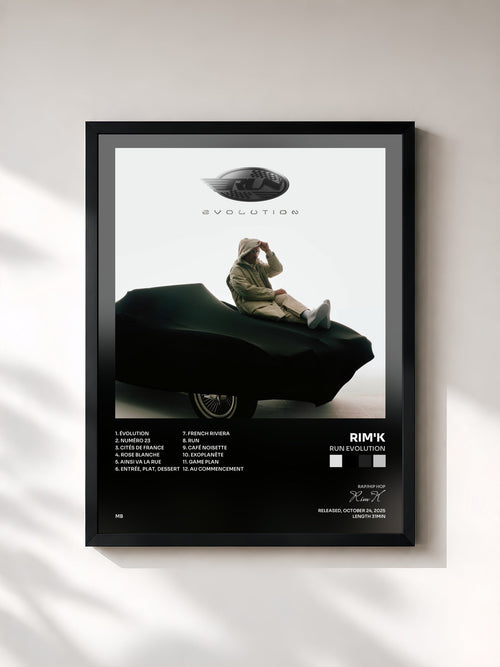Rim'K · RUN Evolution — Affiche encadrée