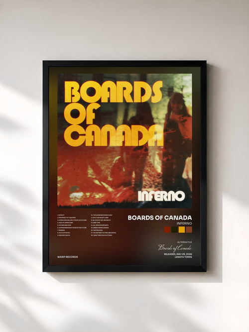 Boards of Canada · Inferno — Affiche encadrée