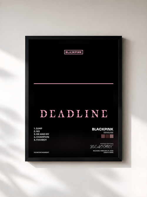 BLACKPINK · DEADLINE — Affiche encadrée