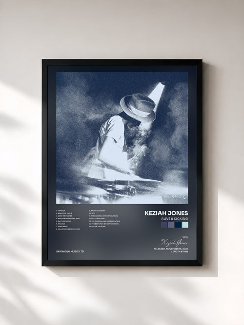 Keziah Jones · Alive & Kicking — Affiche encadrée