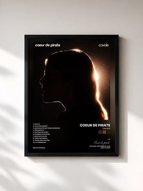Coeur de pirate · Cavale — Affiche encadrée