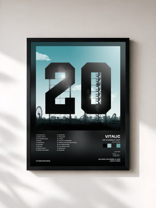 Vitalic · Ok Cowboy 20Y (Remastered) — Affiche encadrée