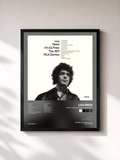 Lou Reed · I'm So Free: The 1971 RCA Demos — Affiche encadrée